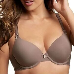 NEW Felina Paramour Bra 42D Brown Multiway Straps Underwire Neutral Bra